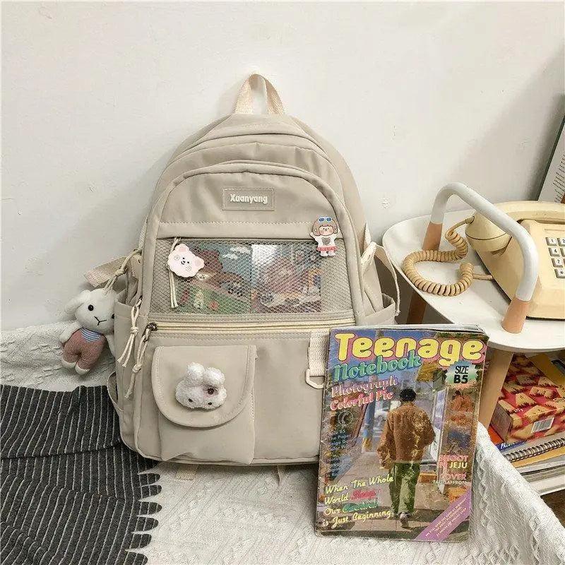 Stylish Mini Leather Backpack for Women, Trendy School Laptop Bag