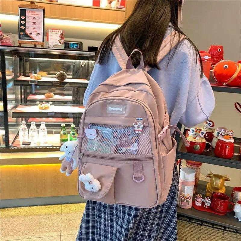 Stylish Mini Leather Backpack for Women, Trendy School Laptop Bag