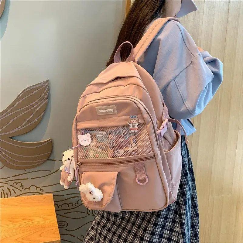 Stylish Mini Leather Backpack for Women, Trendy School Laptop Bag