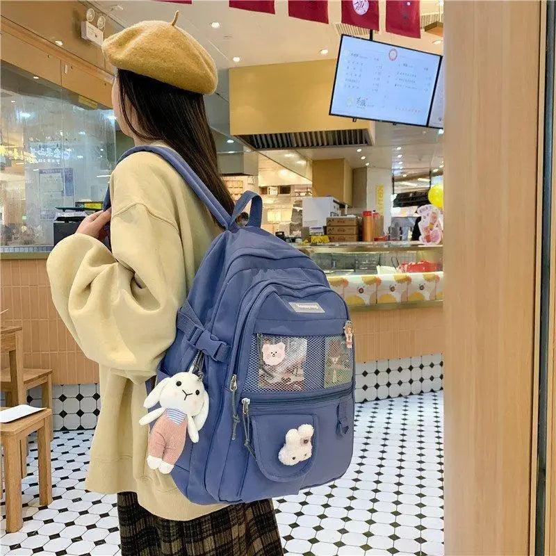 Stylish Mini Leather Backpack for Women, Trendy School Laptop Bag