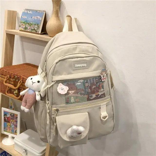 Stylish Mini Leather Backpack for Women, Trendy School Laptop Bag