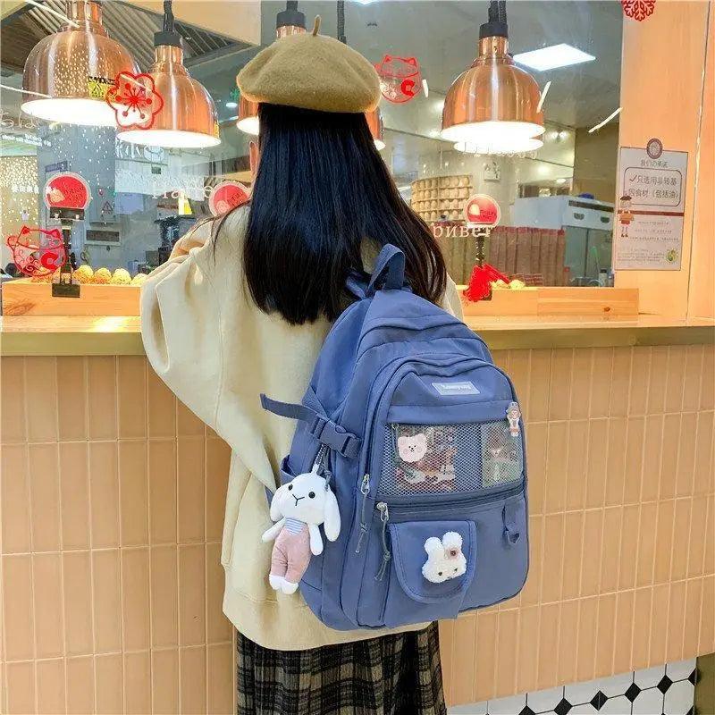 Stylish Mini Leather Backpack for Women, Trendy School Laptop Bag
