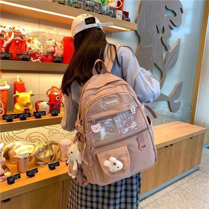Stylish Mini Leather Backpack for Women, Trendy School Laptop Bag