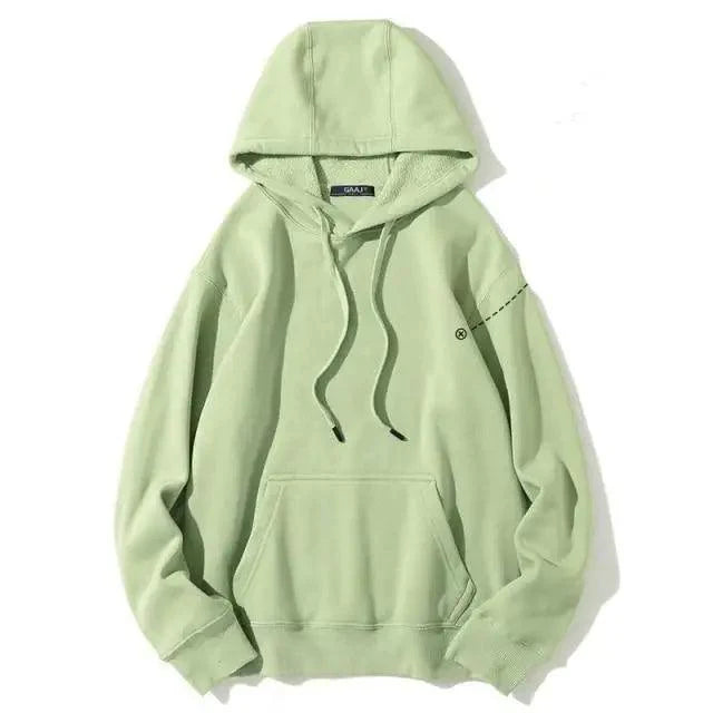 Unisex Oversized Cotton Hoodie - Streetwear Pullover Sweatshirt