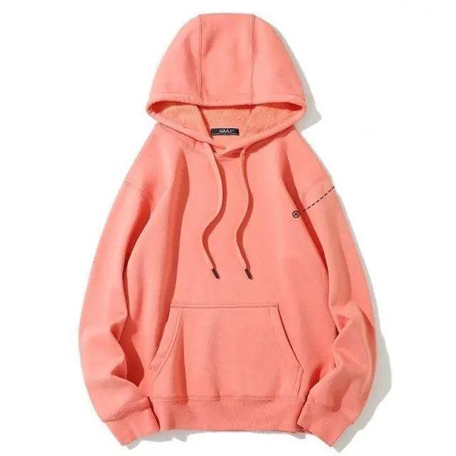 Unisex Oversized Cotton Hoodie - Streetwear Pullover Sweatshirt