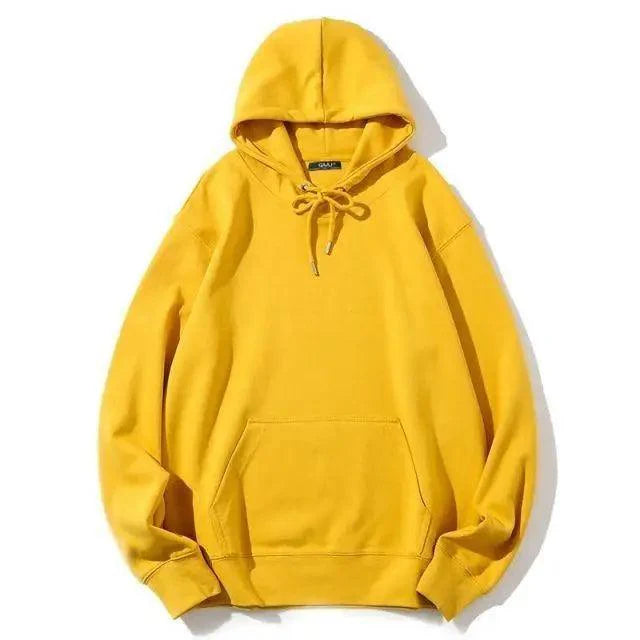 Unisex Oversized Cotton Hoodie - Streetwear Pullover Sweatshirt