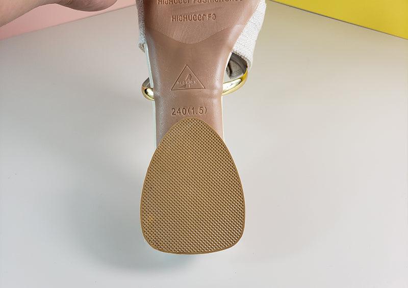 Women's Pointed-Toe Low Heel Backless Mules Slip-On Office Shoes