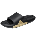 Black Ergonomic EVA Foam Slides Unisex Anti-Slip House Slippers
