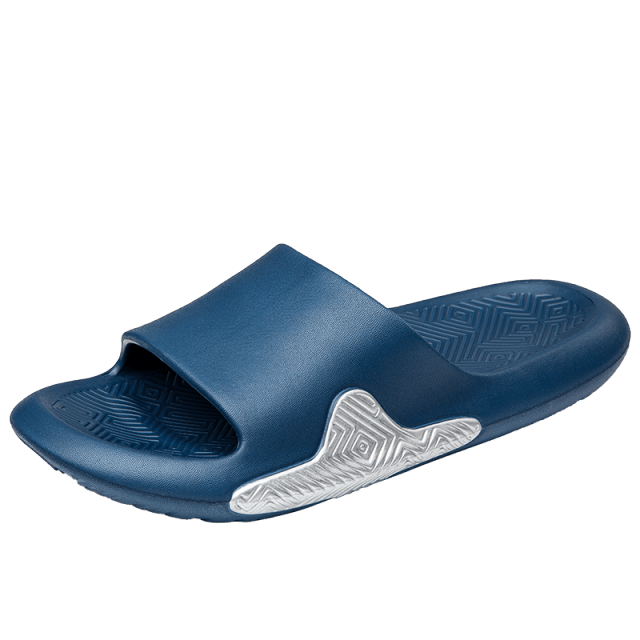 Black Ergonomic EVA Foam Slides Unisex Anti-Slip House Slippers