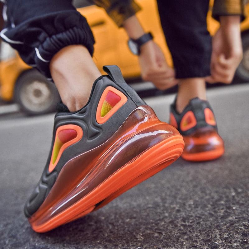 Men's Air Cushion Platform Sneakers Breathable Mesh Streetwear