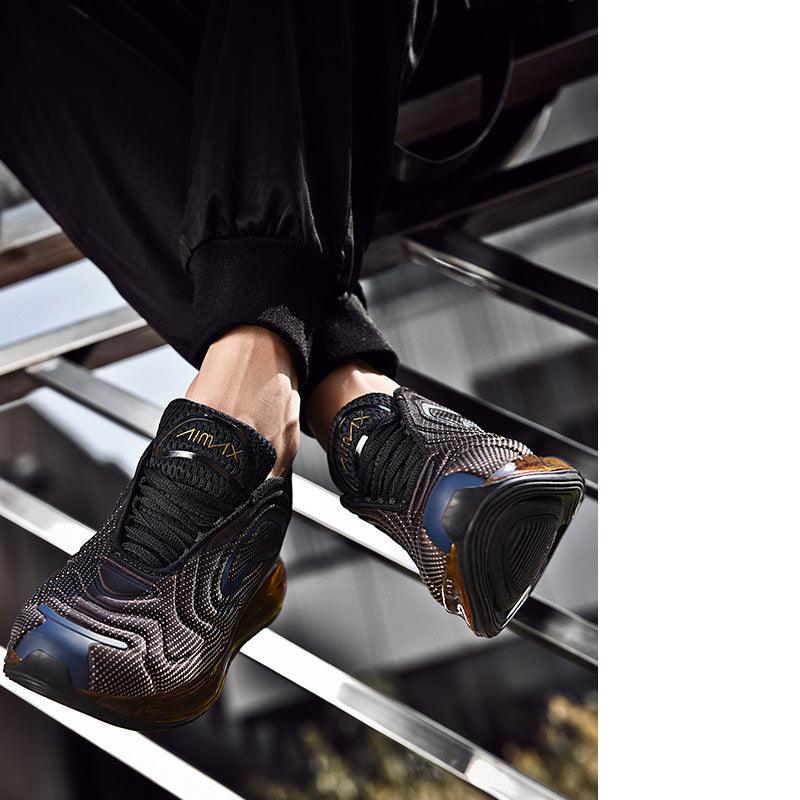 Men's Air Cushion Platform Sneakers Breathable Mesh Streetwear