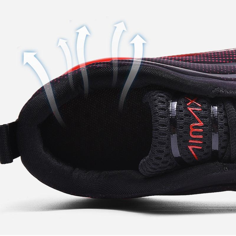 Men's Air Cushion Platform Sneakers Breathable Mesh Streetwear