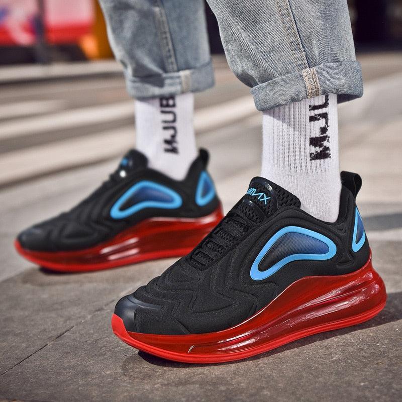 Men's Air Cushion Platform Sneakers Breathable Mesh Streetwear