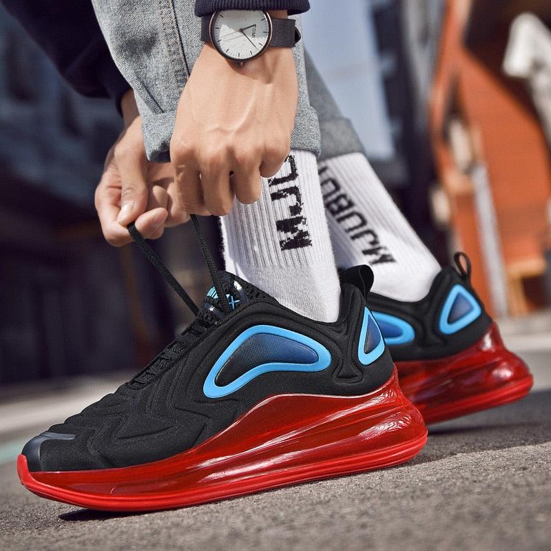 Men's Air Cushion Platform Sneakers Breathable Mesh Streetwear