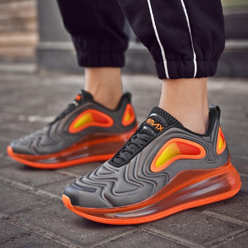 Men's Air Cushion Platform Sneakers Breathable Mesh Streetwear