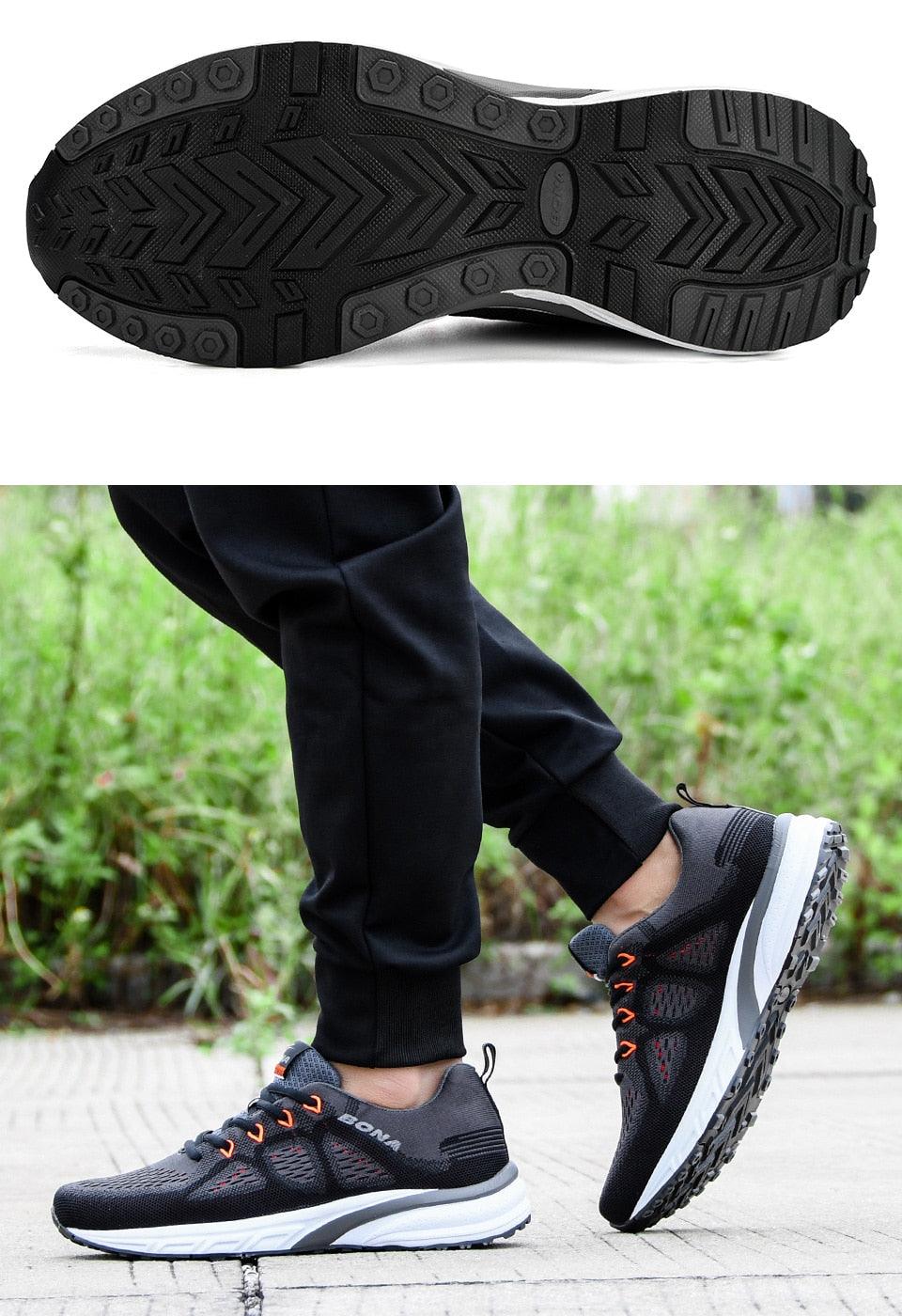 Men's Breathable Mesh Sneakers Lightweight Athletic Running Shoes