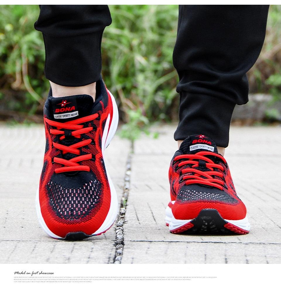 Men's Breathable Mesh Sneakers Lightweight Athletic Running Shoes