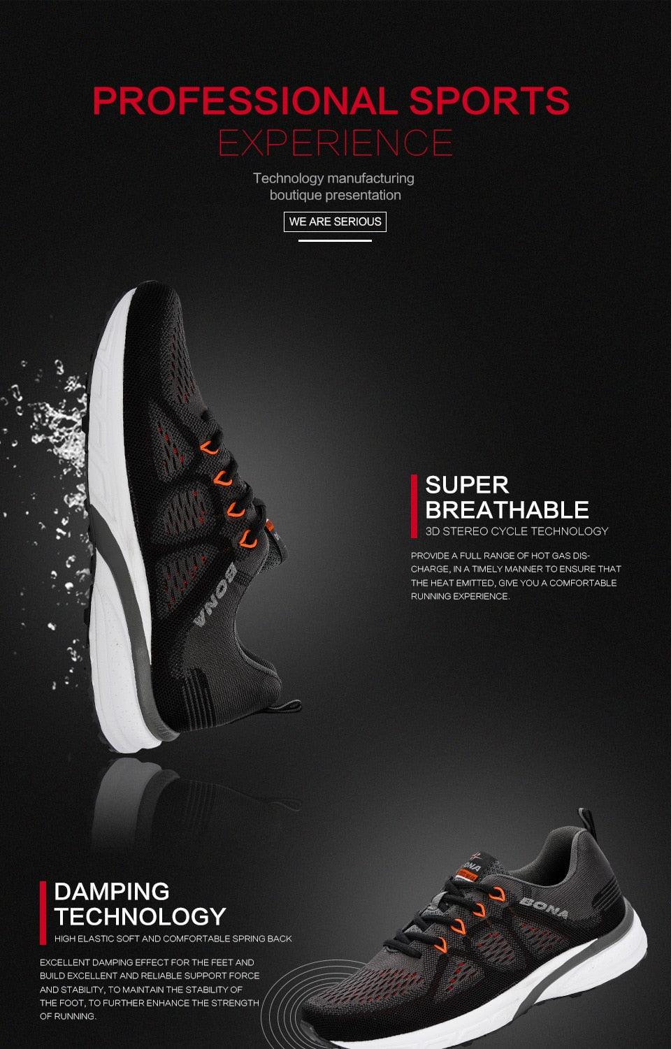 Men's Breathable Mesh Sneakers Lightweight Athletic Running Shoes