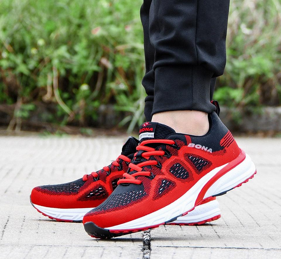 Men's Breathable Mesh Sneakers Lightweight Athletic Running Shoes
