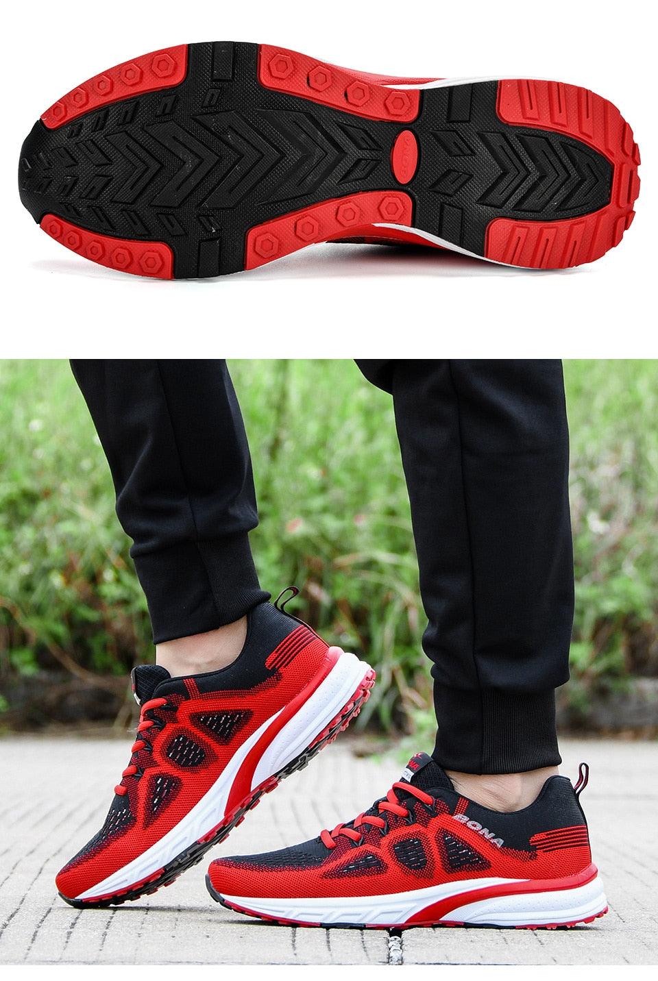 Men's Breathable Mesh Sneakers Lightweight Athletic Running Shoes