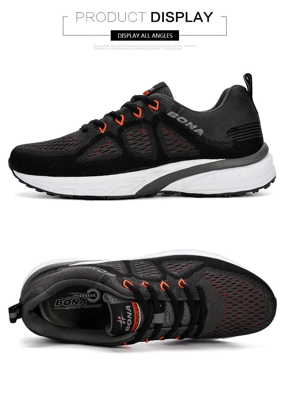Men's Breathable Mesh Sneakers Lightweight Athletic Running Shoes