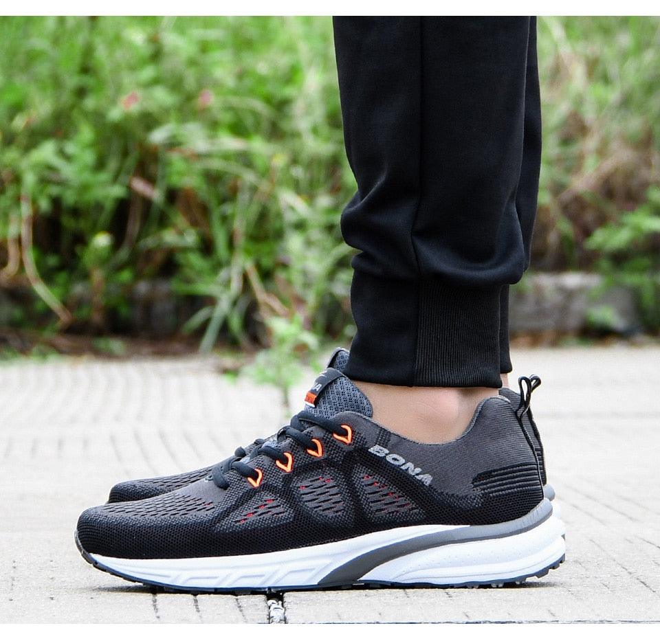Men's Breathable Mesh Sneakers Lightweight Athletic Running Shoes