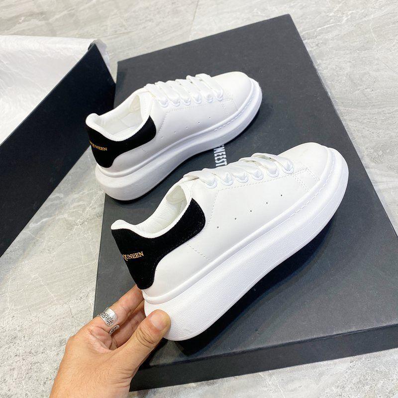 Men’s Minimalist Leather Platform Sneakers, Streetwear Casual Trainers