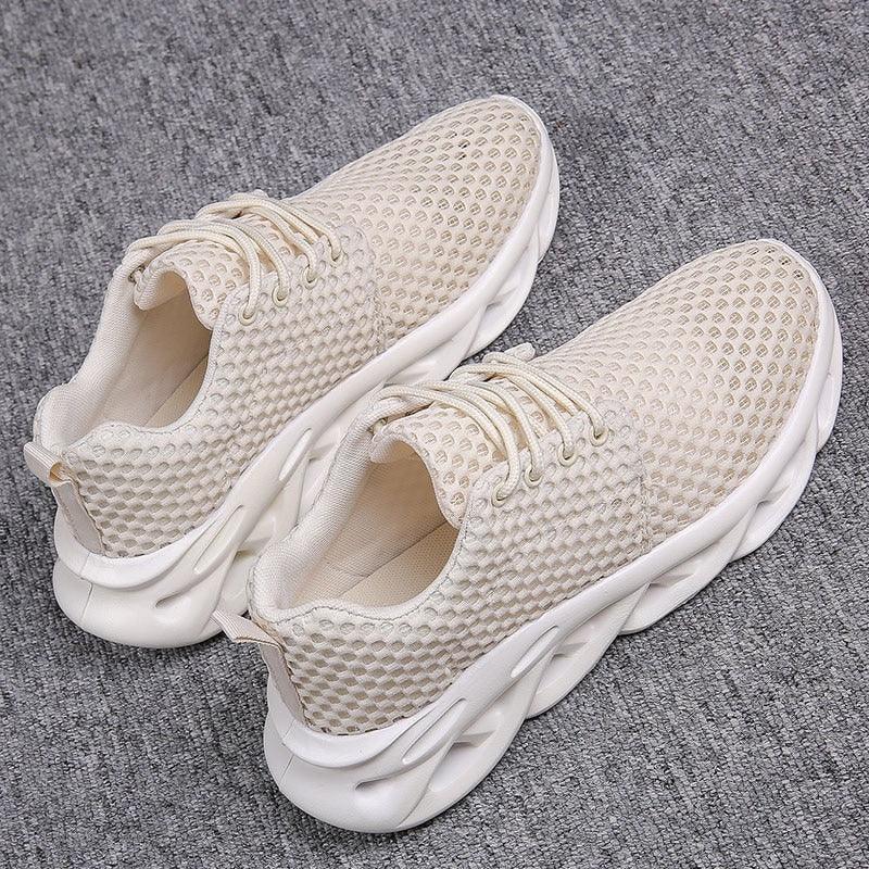 Modern Breathable Mesh Sneakers Lightweight Athletic Platform Shoes