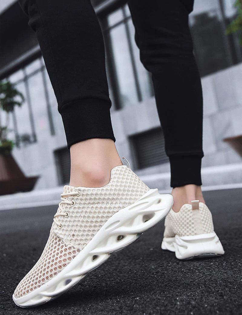 Modern Breathable Mesh Sneakers Lightweight Athletic Platform Shoes