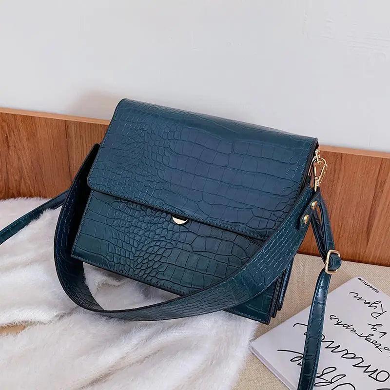 Elegant Modern Girls Messenger Bag with Chain Strap Details