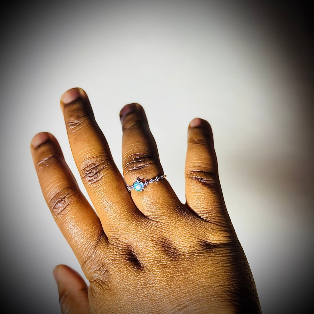 Elegant Moonstone Butterfly Ring - 925 Sterling Silver Adjustable Band | Hypoallergenic Nature Jewelry