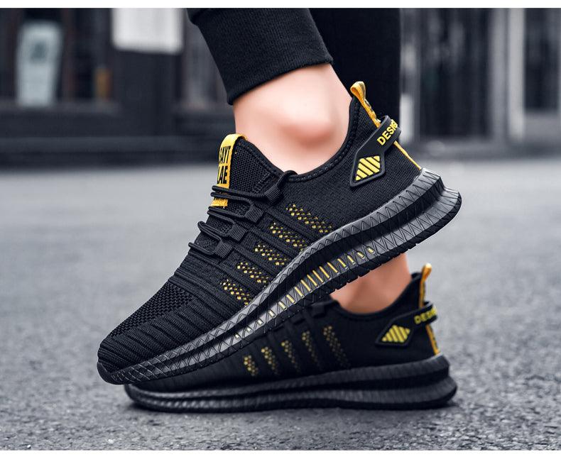 Men's Breathable Platform Running Trainers