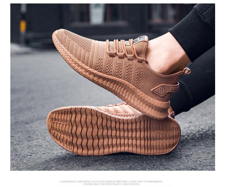 Men's Breathable Platform Running Trainers