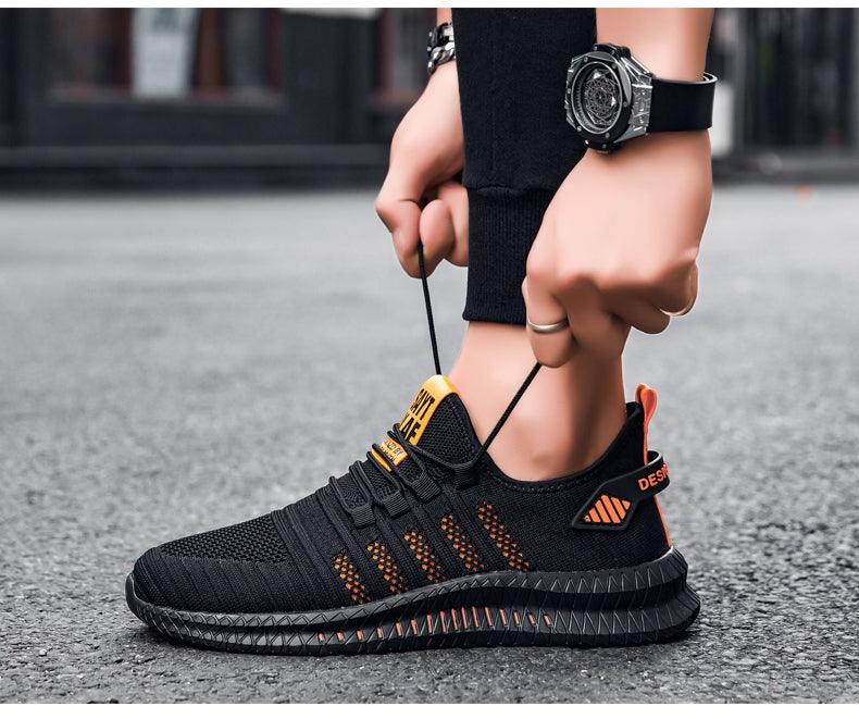 Men's Breathable Platform Running Trainers