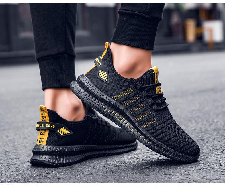 Men's Breathable Platform Running Trainers