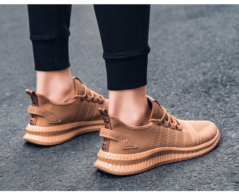 Men's Breathable Platform Running Trainers