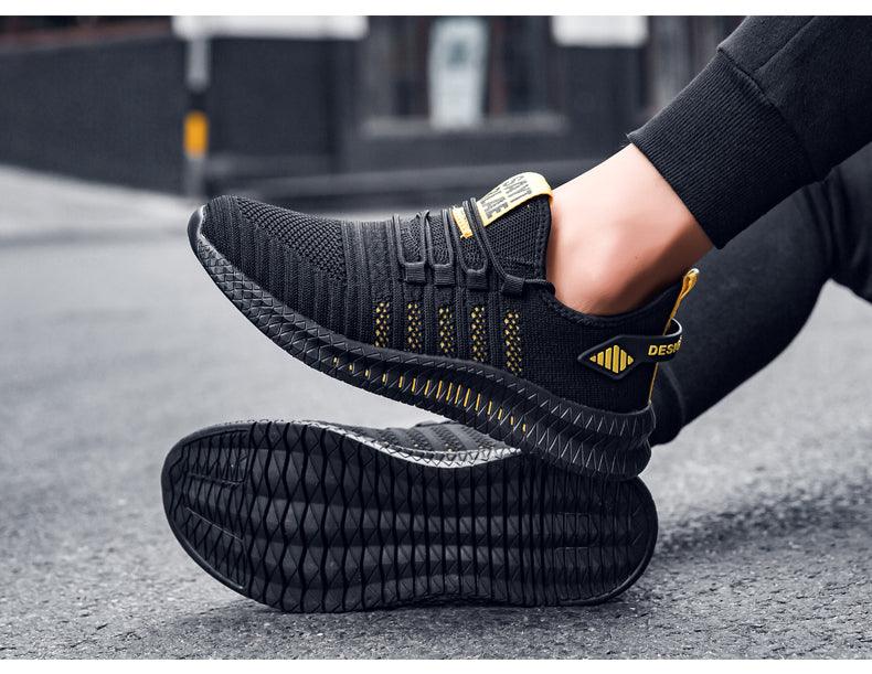 Men's Breathable Platform Running Trainers