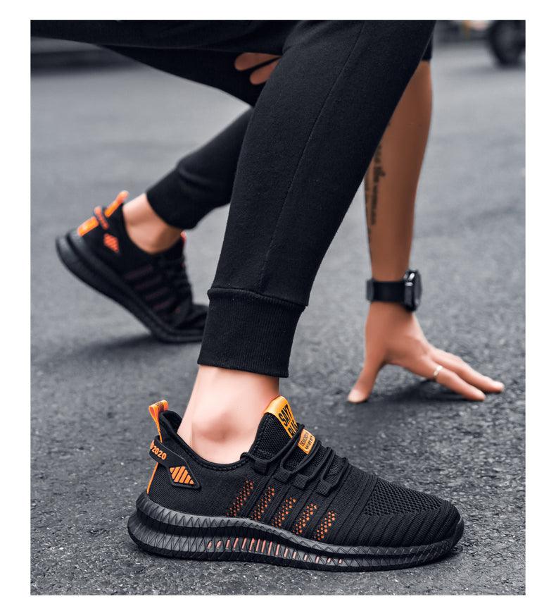 Men's Breathable Platform Running Trainers