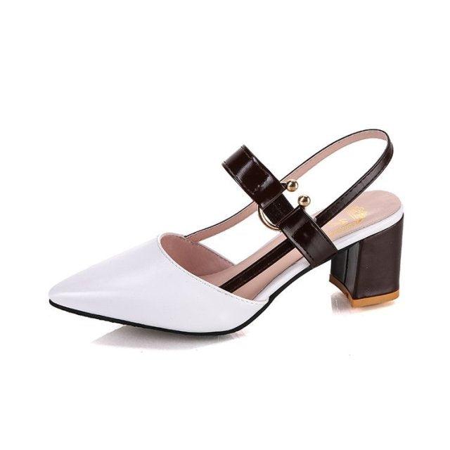 Women's Elegant Pointy Toe Mules - Minimalist Business Casual Flat Shoes