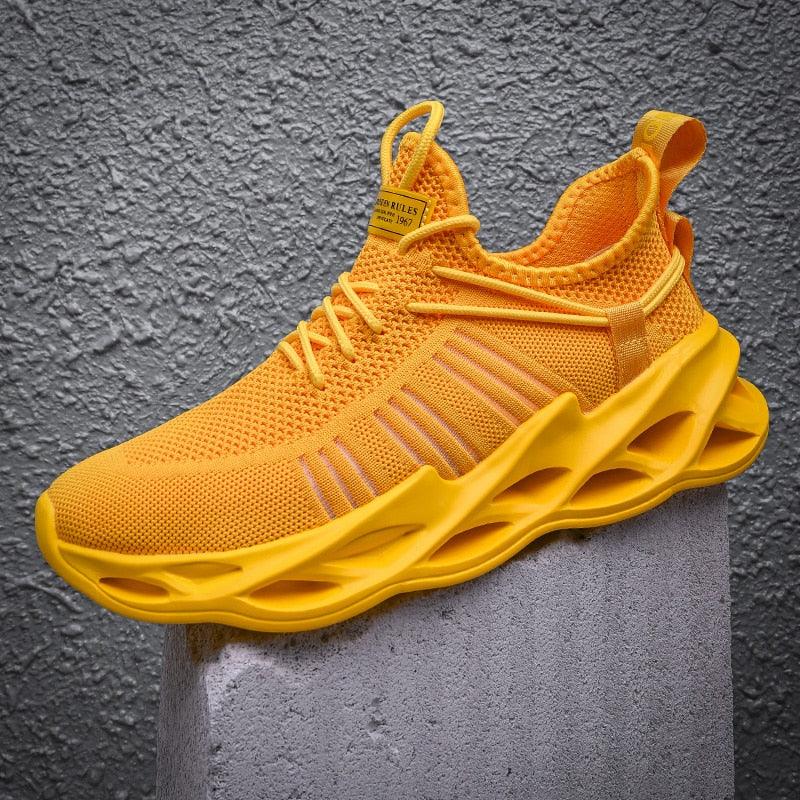 Unisex Knit Breathable Athletic Sneakers - Sporty Running Shoes
