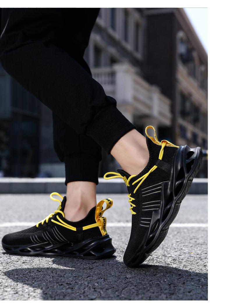 Unisex Knit Breathable Athletic Sneakers - Sporty Running Shoes