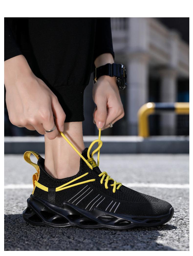 Unisex Knit Breathable Athletic Sneakers - Sporty Running Shoes