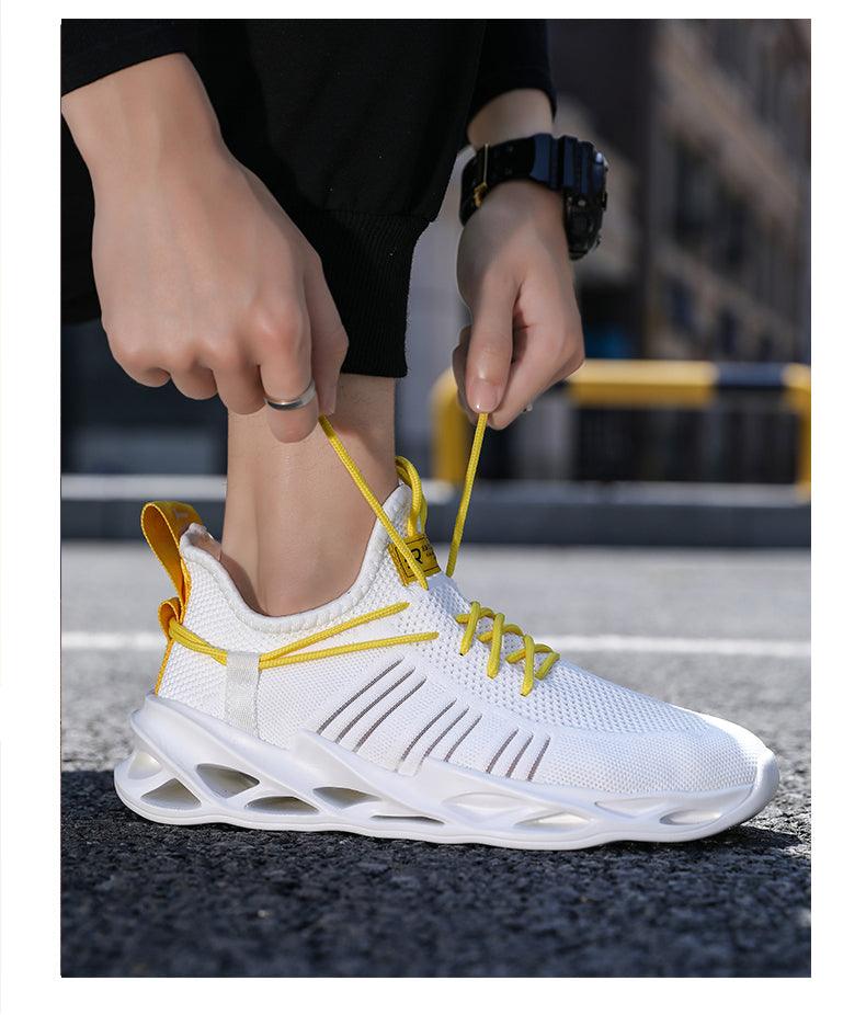 Unisex Knit Breathable Athletic Sneakers - Sporty Running Shoes