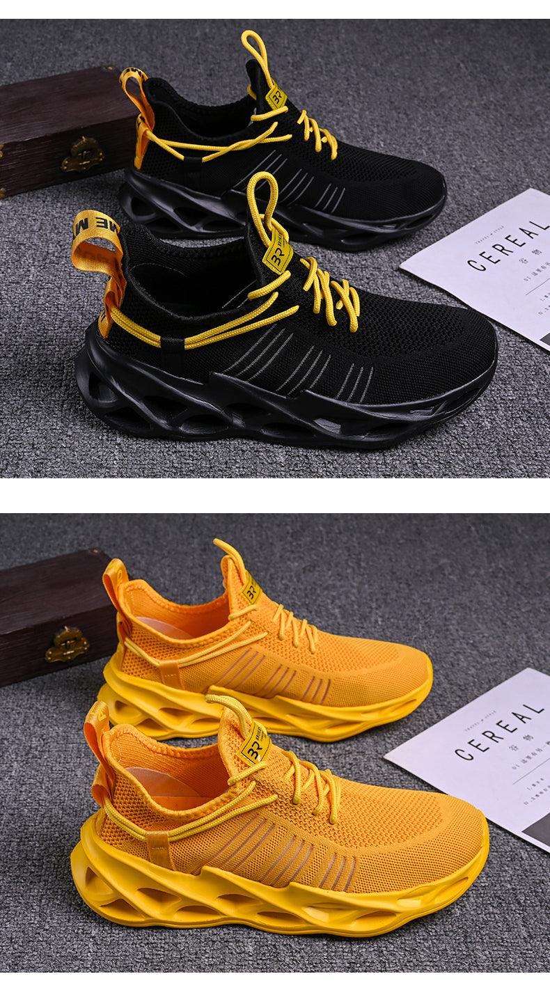 Unisex Knit Breathable Athletic Sneakers - Sporty Running Shoes