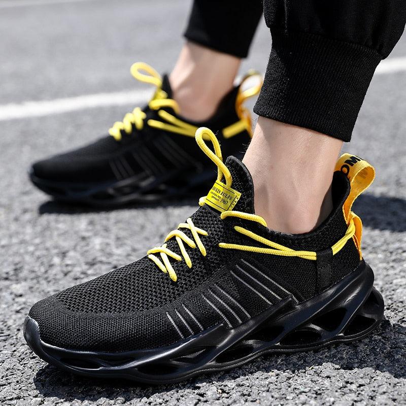 Unisex Knit Breathable Athletic Sneakers - Sporty Running Shoes