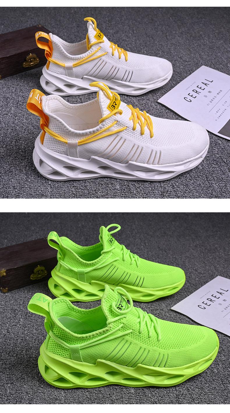 Unisex Knit Breathable Athletic Sneakers - Sporty Running Shoes
