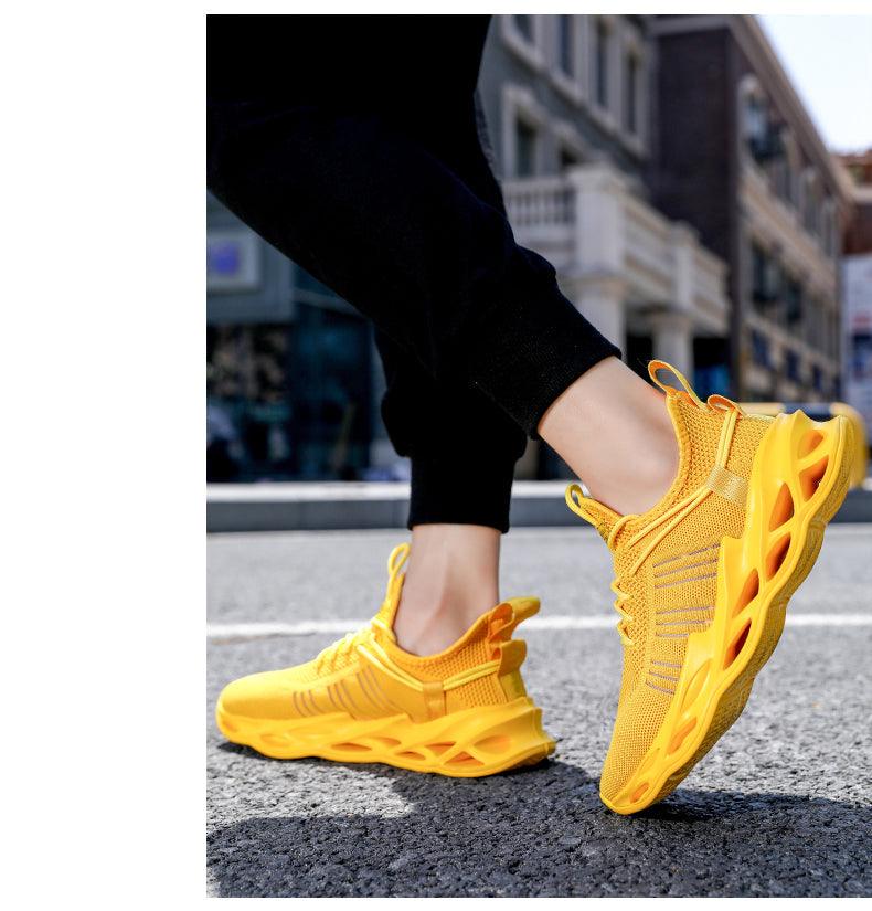 Unisex Knit Breathable Athletic Sneakers - Sporty Running Shoes