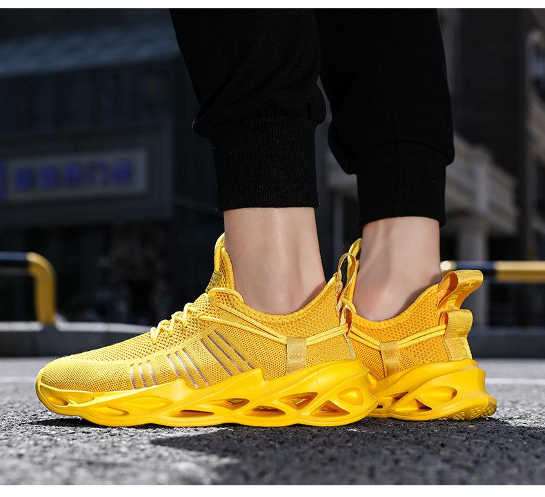 Unisex Knit Breathable Athletic Sneakers - Sporty Running Shoes