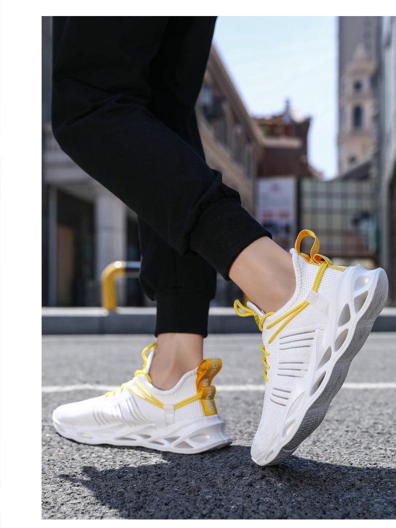 Unisex Knit Breathable Athletic Sneakers - Sporty Running Shoes