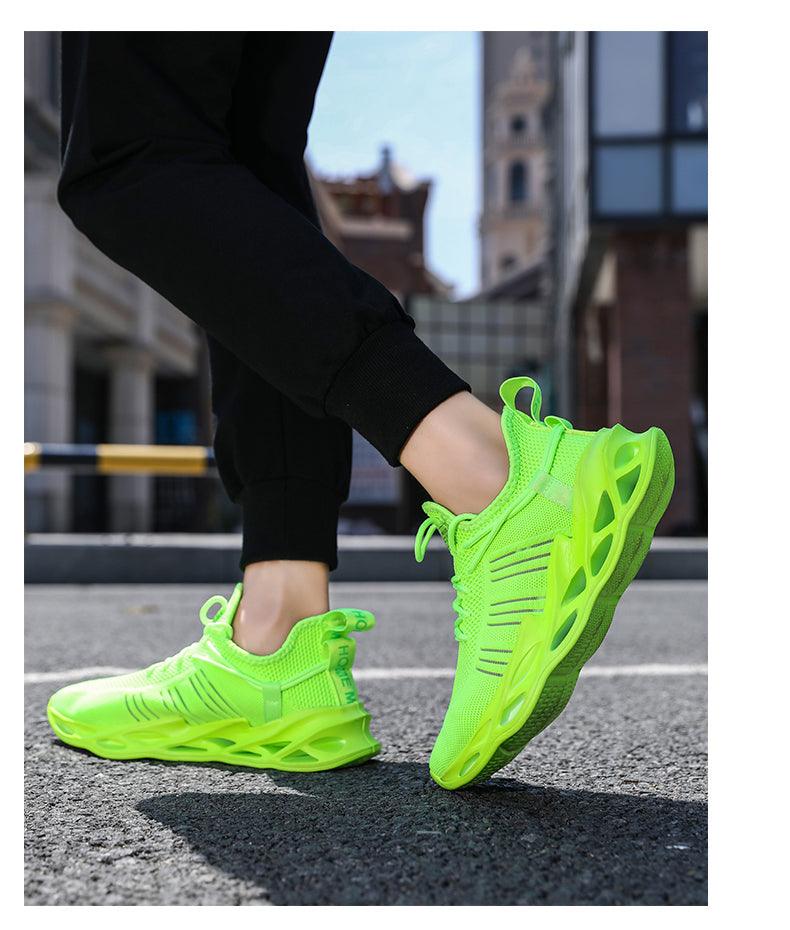 Unisex Knit Breathable Athletic Sneakers - Sporty Running Shoes